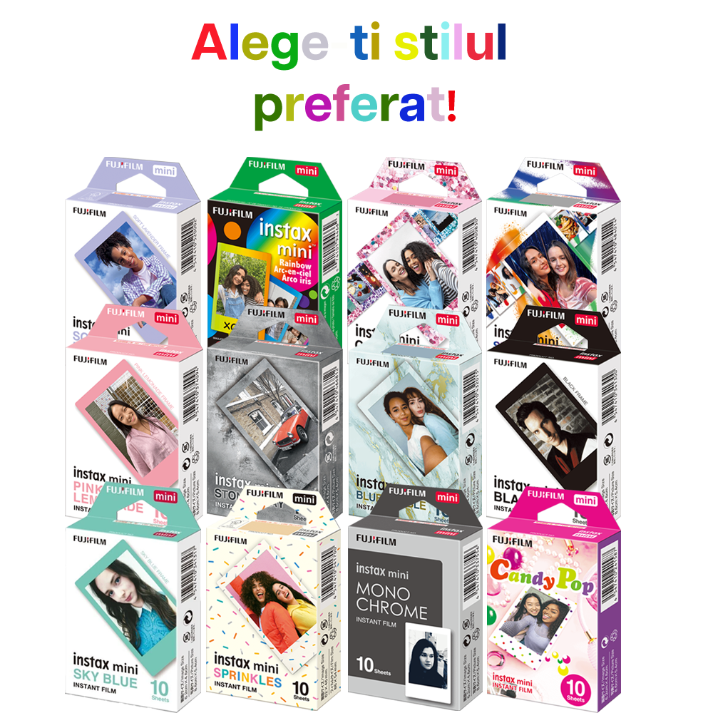 Ghid complet filme foto Instax: Mini, Square și Wide – Dimensiuni și diferențe