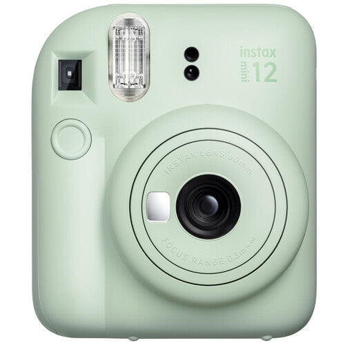 Set Fujifilm Instax Mini 12 Verde – Aparat Foto Instant + Husă Transparentă + Film Instax Mini 10 Poze