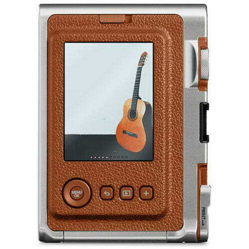 Aparat foto instant Fujifilm Mini Evo Brown + Film Mini 2x10+rama acordeon