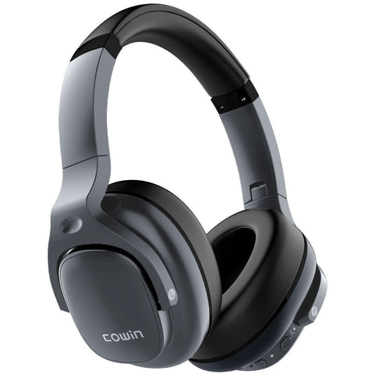Casti audio bluetooth 5.0 COWIN E9, cu anulare zgomot si microfon CVC HD, grey