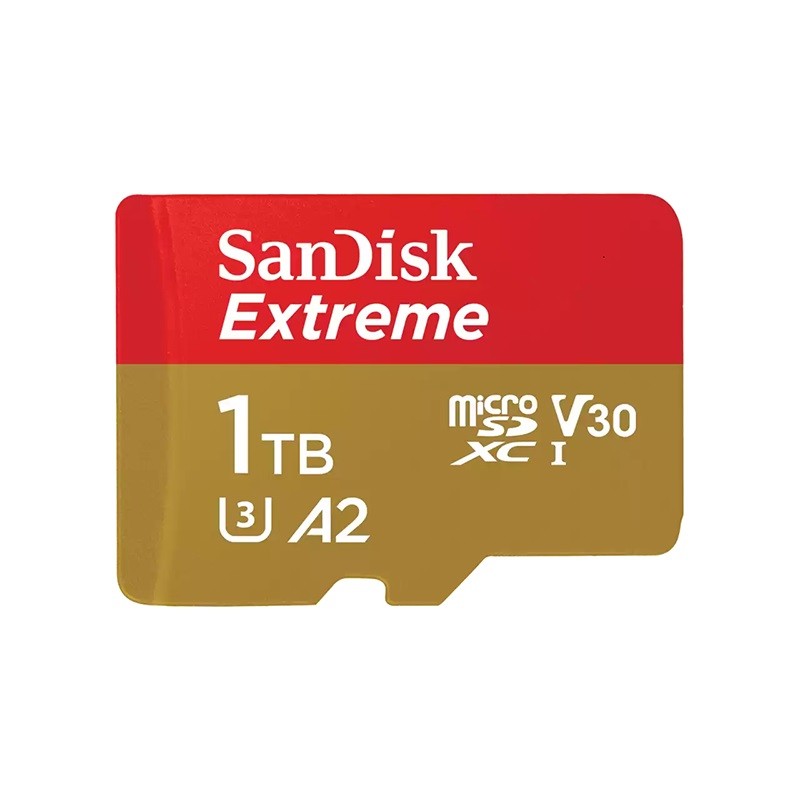 Card de memorie Sandisk Extreme microSDXC, 1TB, UHS-I, V30, R190 MB/s, W130MB/s, Class 10