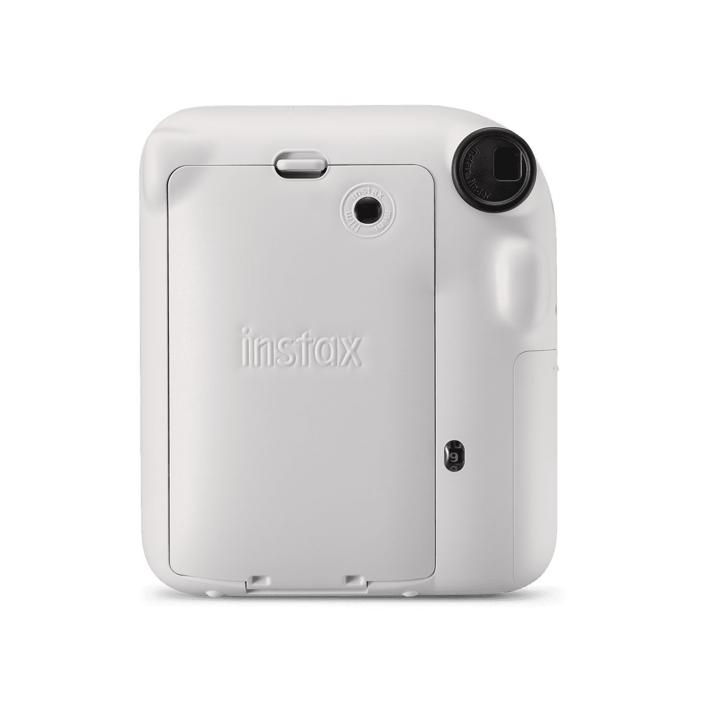 Camera foto instant Fujifilm Instax mini 12, Clay White cu 10 filme si husa
