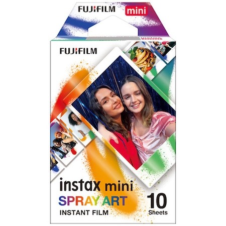 Film Instant Fujifilm Instax Mini, Spray Art, 10 buc