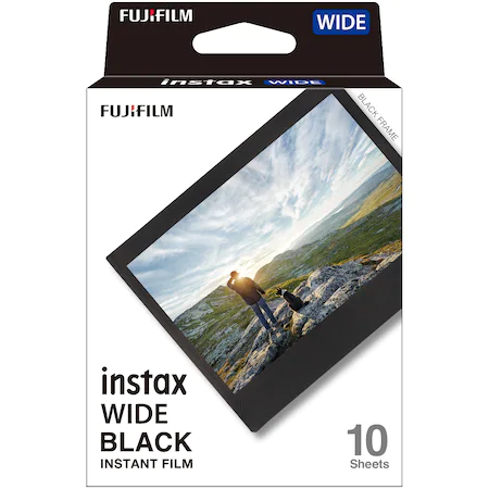 Film Instant Fujifilm Instax Wide Black Frame, 1x10