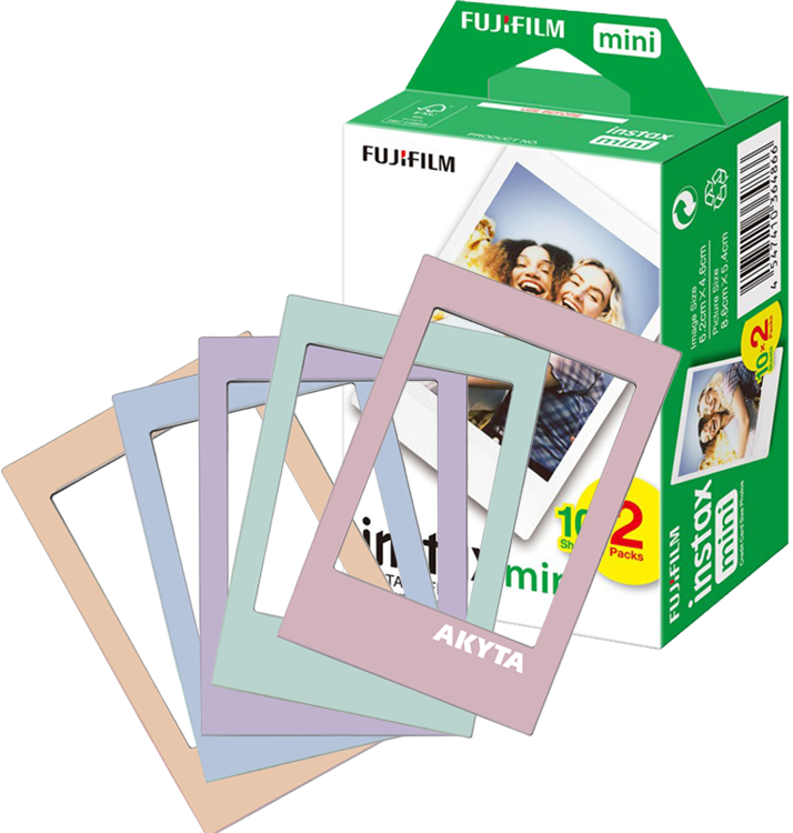 Film Fujifilm Instax mini 2x10 cu pachet 5 rame magnetice color