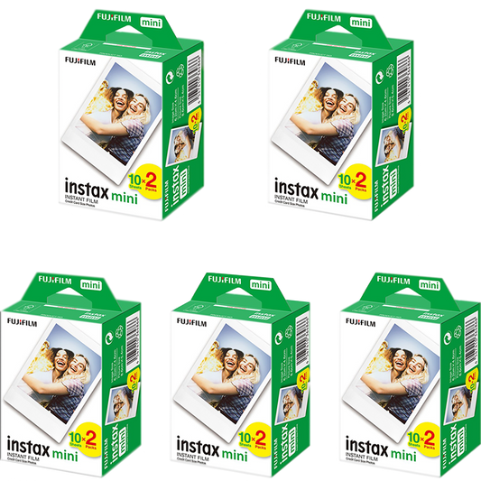Fujifilm Instax Mini Film – Pachet 100 Fotografii (5 x 20 buc) 54x86mm