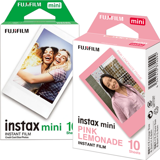 Set Film mini Fujifilm Instax alb 1x10 cu film mini Pink Lemonade 1x10