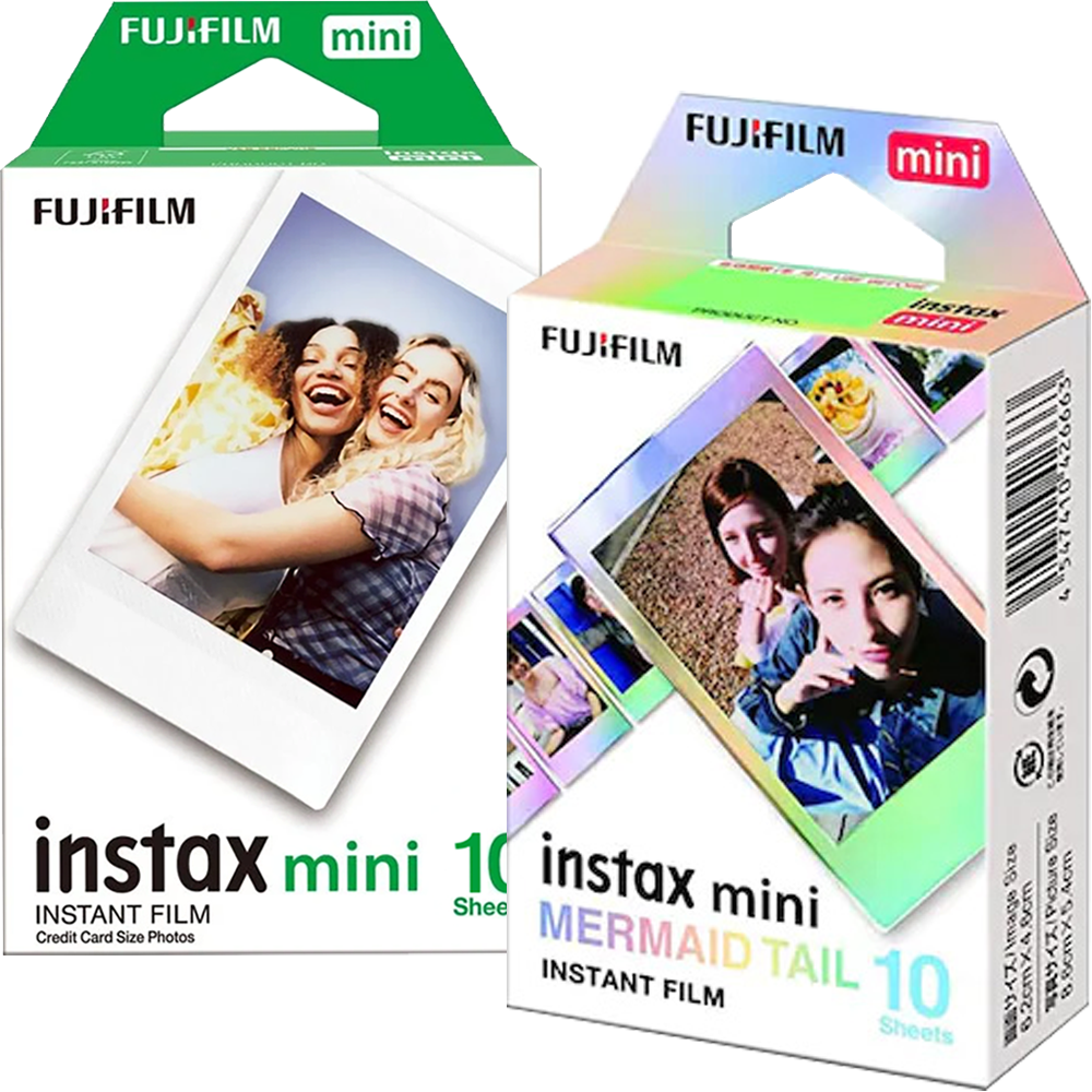 Set Film mini Fujifilm Instax alb 1x10 cu film mini Mermaid Tail 1x10
