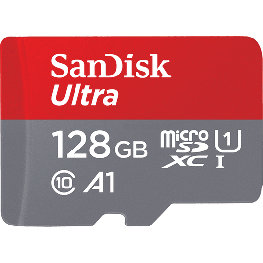 [Resigilat] Card de memorie SanDisk Micro SD Ultra, 128GB, Class 10, Full HD, cu adaptor SD