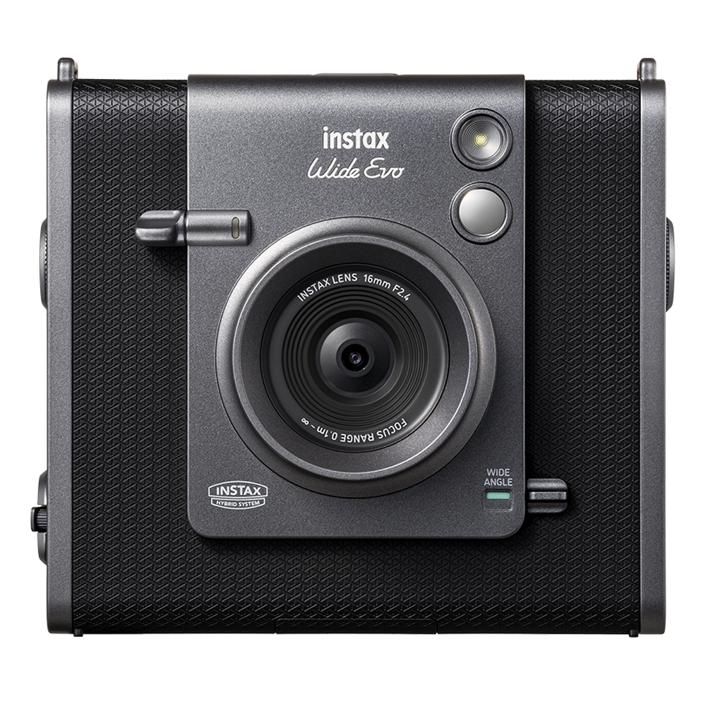 Aparat foto Fujifilm Instax Wide EVO Hybrid, negru