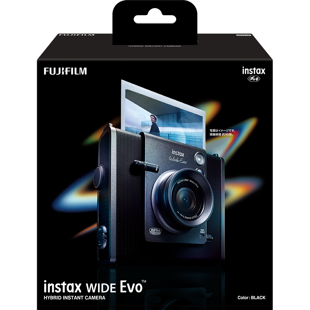 Aparat foto Fujifilm Instax Wide EVO Hybrid, negru