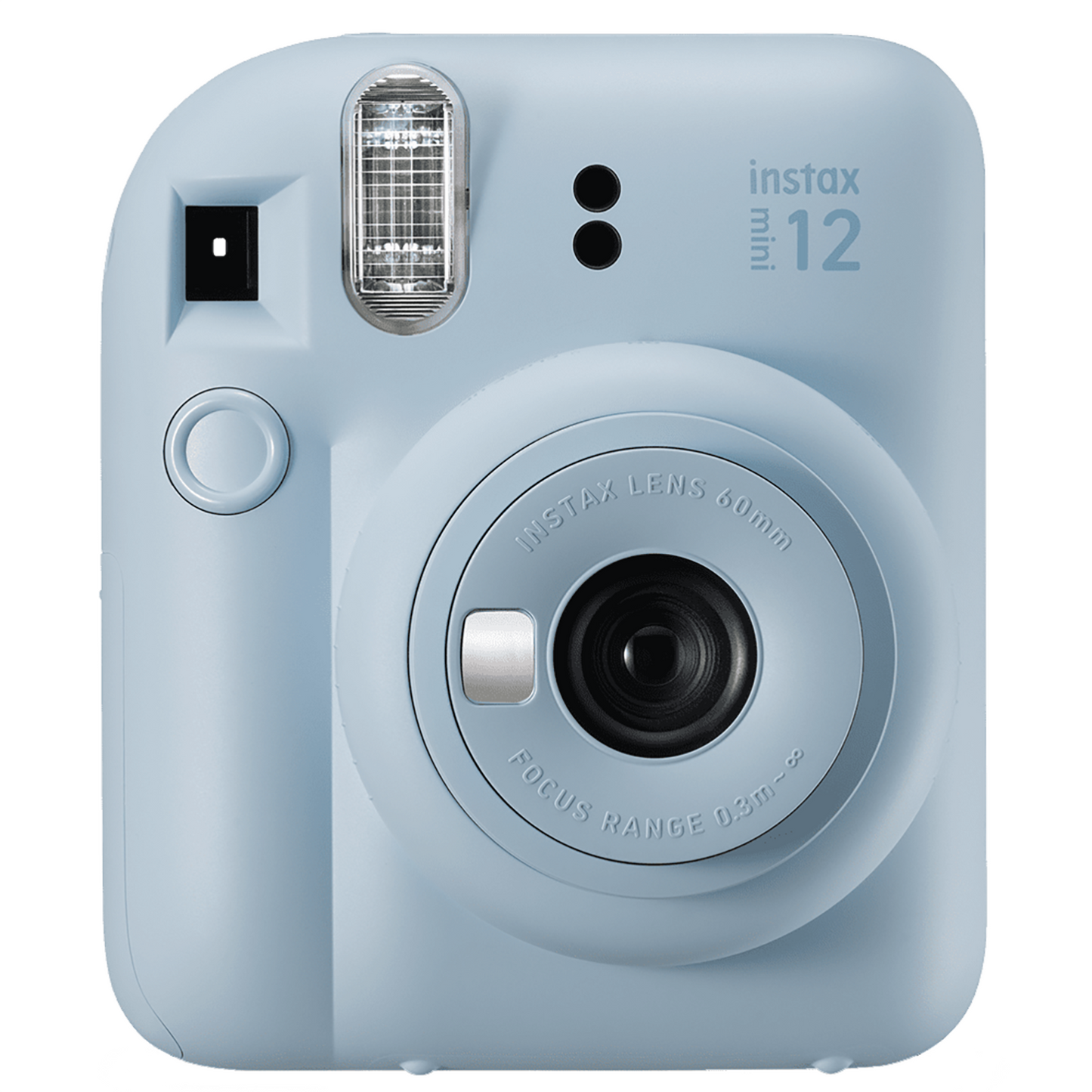 Aparat foto instant Fujifilm Instax mini 12, Clay White cu husa, album foto si film 1x10