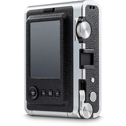 Aparat foto Fujifilm Instax mini Evo, maro, cu geanta si film 2x10