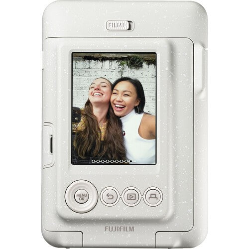 Aparat foto instant hibrid Fujifilm Instax mini LiPlay Deep Bronze cu hartie 1x10 si rama magnetica Akyta