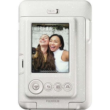 Aparat foto instant hibrid Fujifilm Instax mini LiPlay Deep Bronze cu hartie 1x10 si rama magnetica Akyta