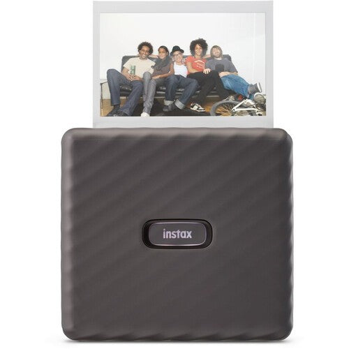 Set imprimanta foto Fujifilm Instax Wide Ash White cu hartie 1x10 si ceas Craciun