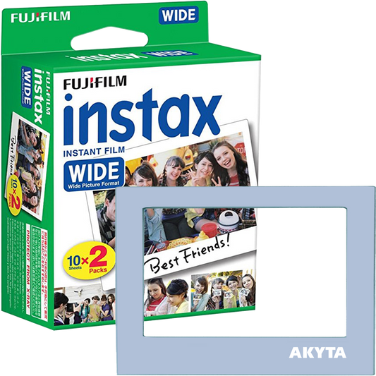 Film Wide Fujifilm Instax cu rama magnetica Wide, albastra