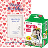 Set Film Fujifilm Instax Mini 2x10 + Felicitare Cadou Aniversar, Love – Pachet Instant Creativ