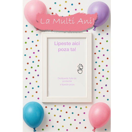 Felicitare La multi ani roz