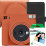 Set aparat foto Instant Fujifilm Instax SQ1 Terracotta Orange cu husa, album si hartie foto square 1x10