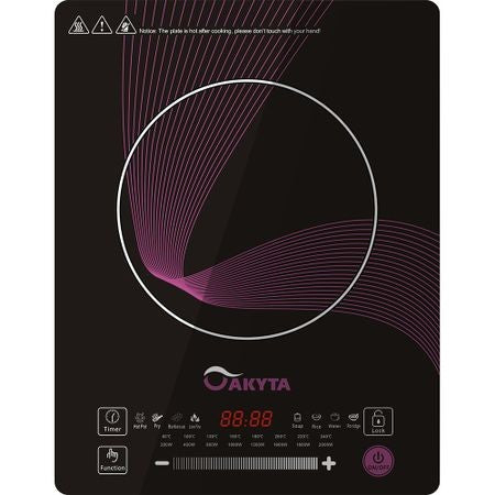 Plita Inductie Akyta 2000W, 8 Functii Multiple, Design Compact, Cablu 5m – Putere si Eficienta in Bucataria Ta