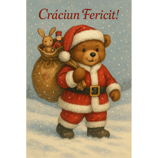 Felicitare Craciun Fericit- soldatel