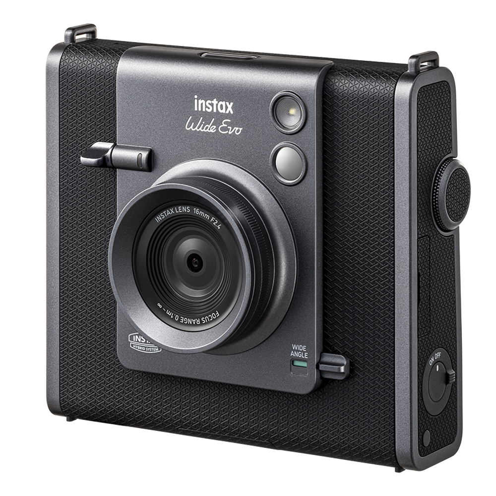 Aparat foto Fujifilm Instax Wide EVO Hybrid, negru