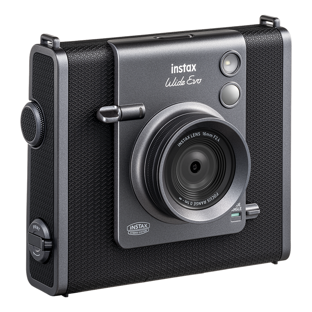 Aparat foto Fujifilm Instax Wide EVO Hybrid, negru