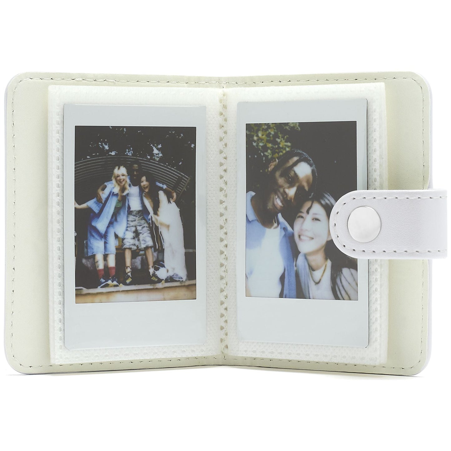 Set aparat foto Fujifilm instax mini 13 Clay White, alb + film 10 poze + husă + album + suport poze + felicitare