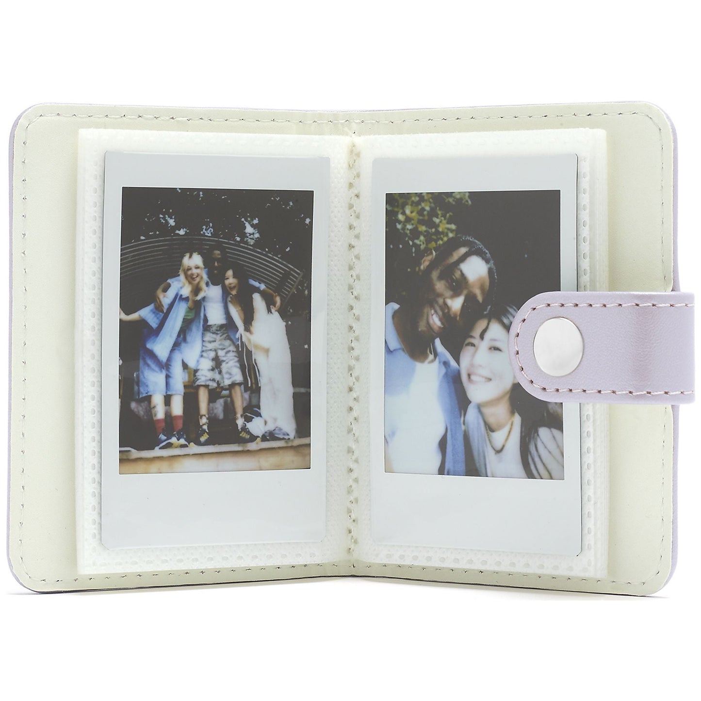 Set aparat foto Fujifilm instax mini 13 Dreamy Purple, mov + film 10 poze + husă + album + suport poze + felicitare