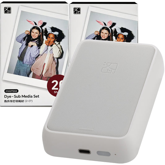 Imprimantă portabilă color Hanin CP2200, imprimare prin sublimare, cu 50 hârtii foto incluse