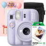 Set cadou complet Fujifilm instax mini 13 Dreamy Purple, mov + film 10 poze + husă neagră + felicitare