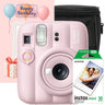 Set cadou complet Fujifilm instax mini 13 Candy Pink, roz + film 10 poze + husă neagră + felicitare