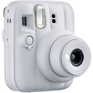Pachet Fujifilm Instax Mini 13 Alb – Cameră Instant + Husă Iridescentă + Wallet Foto + Film 10 Poze