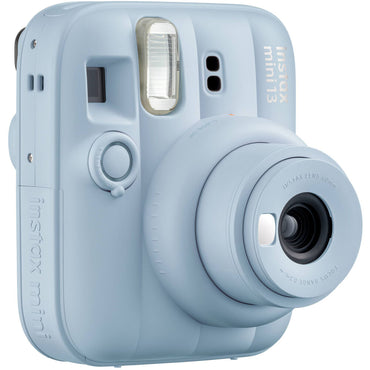 Pachet Fujifilm Instax Mini 13 Bleu – Cameră Instant + Husă Iridescentă + Wallet Foto + Film 10 Poze
