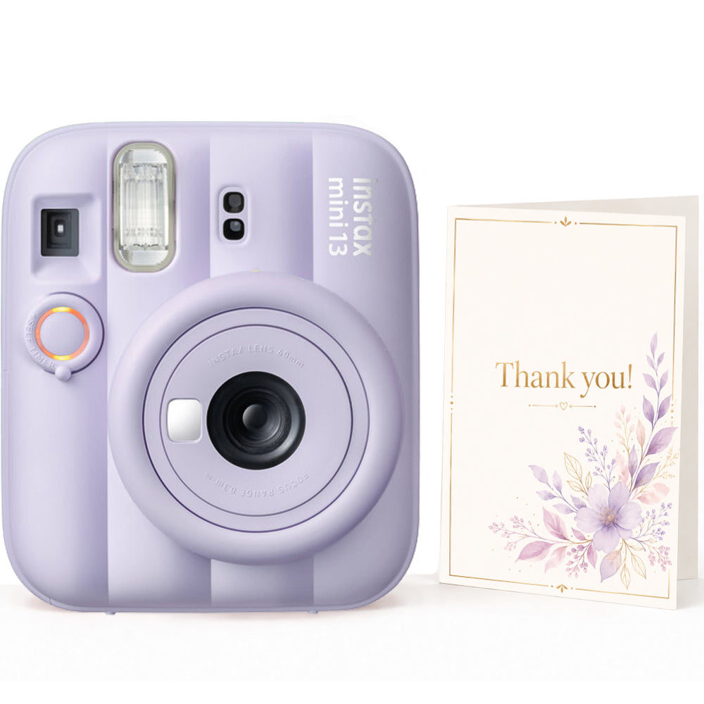 Aparat foto instant Fujifilm instax mini 13 Dreamy Purple + felicitare
