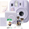 Set aparat foto Fujifilm instax mini 13 Dreamy Purple, mov + film 10 poze + husă + album + suport poze + felicitare