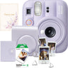 Set aparat foto Fujifilm instax mini 13 Dreamy Purple, mov + film 10 poze + husă + album + suport poze + felicitare