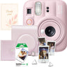 Set aparat foto Fujifilm instax mini 13 Candy Pink, roz + film 10 poze + husă + album + suport poze + felicitare