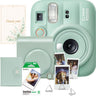 Set aparat foto Fujifilm instax mini 13 Lagoon Green, verde + film 10 poze + husă + album + suport poze + felicitare
