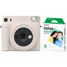 Set Aparat foto instant Fujifilm SQ1 Clay White + Film Square 1x10