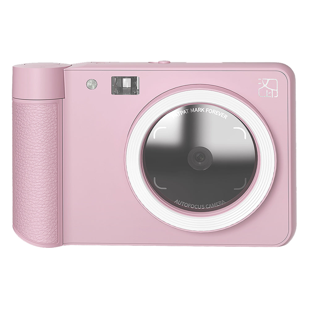 Set Aparat Foto Instant si imprimanta Hanin Z1 – Joy – 25 Fotografii Incluse, Roz, Bluetooth