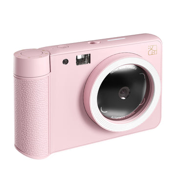 Set Aparat Foto Instant si imprimanta Hanin Z1 – Joy – 25 Fotografii Incluse, Roz, Bluetooth