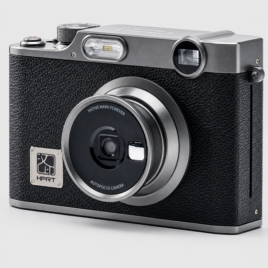Set Aparat Foto Instant si Imprimanta Hanin Z3 – Memory Pack – 10 Fotografii Incluse, Negru, Bluetooth