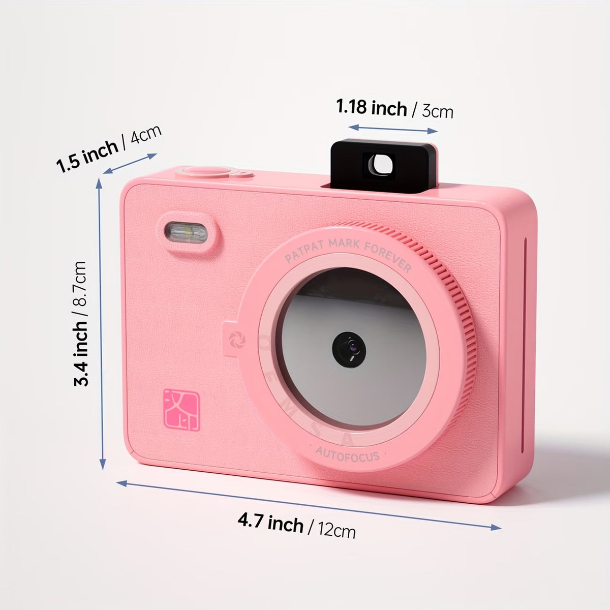 Pachet Cadou de Crăciun Hanin Z5 Roz – Aparat Foto+30 Fotografii+Cutie Christmas Time+accesorii (Copie)
