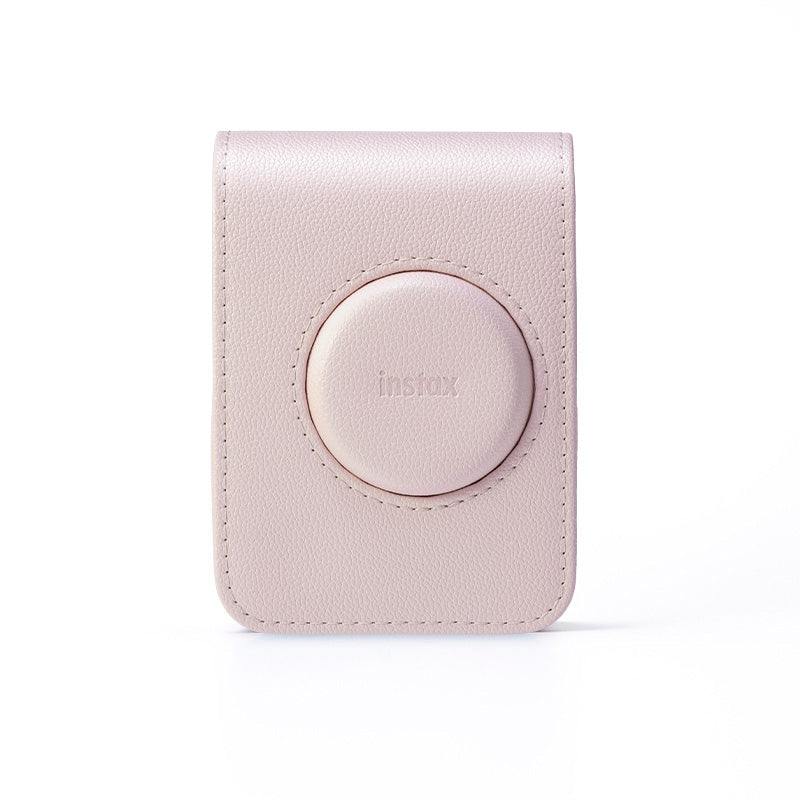 Aparat foto Fujifilm Instax mini Evo, Gentle Rose, cu geanta si film 1x10 pink