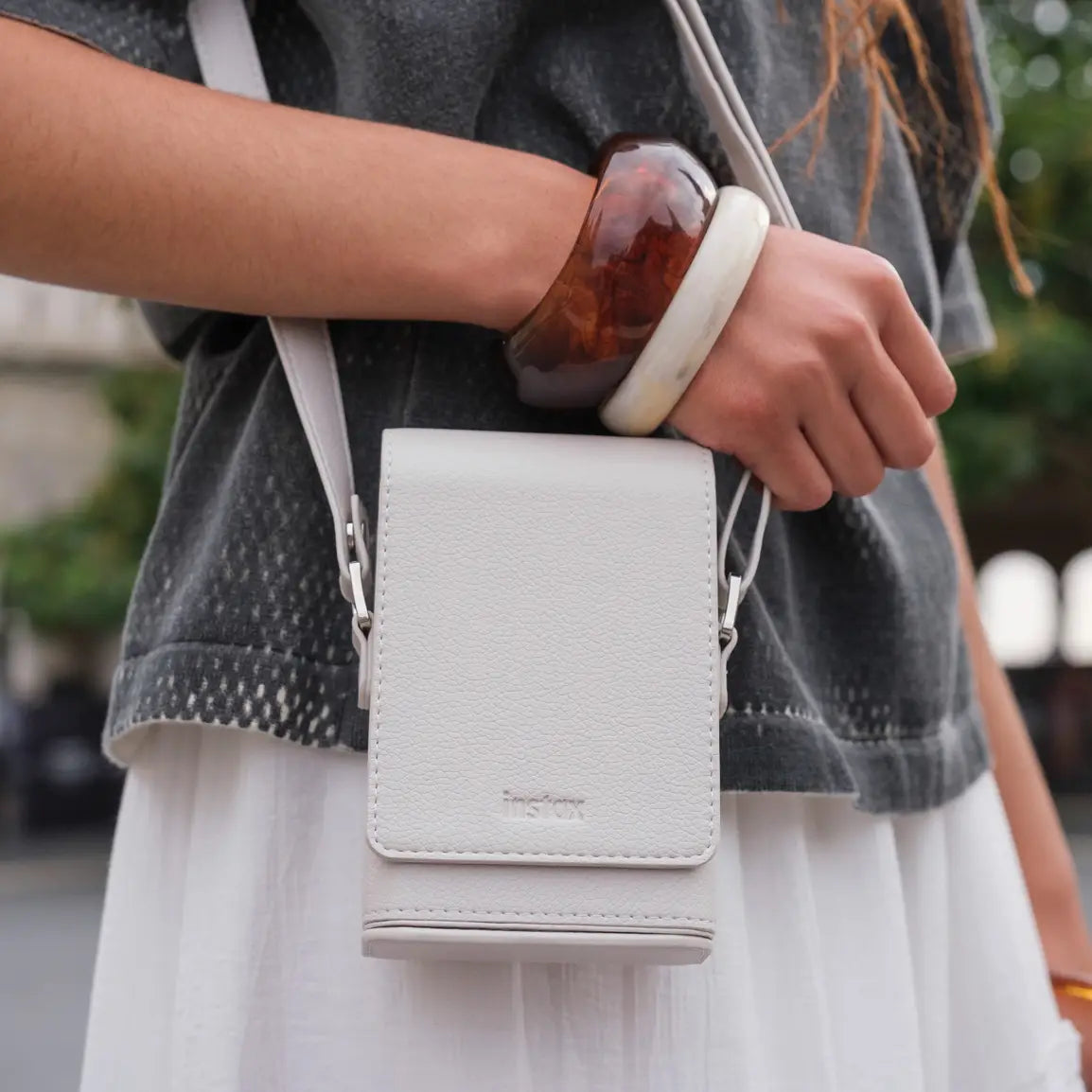 Geanta foto Fujifilm Instax LiPlay+ Sand Beige