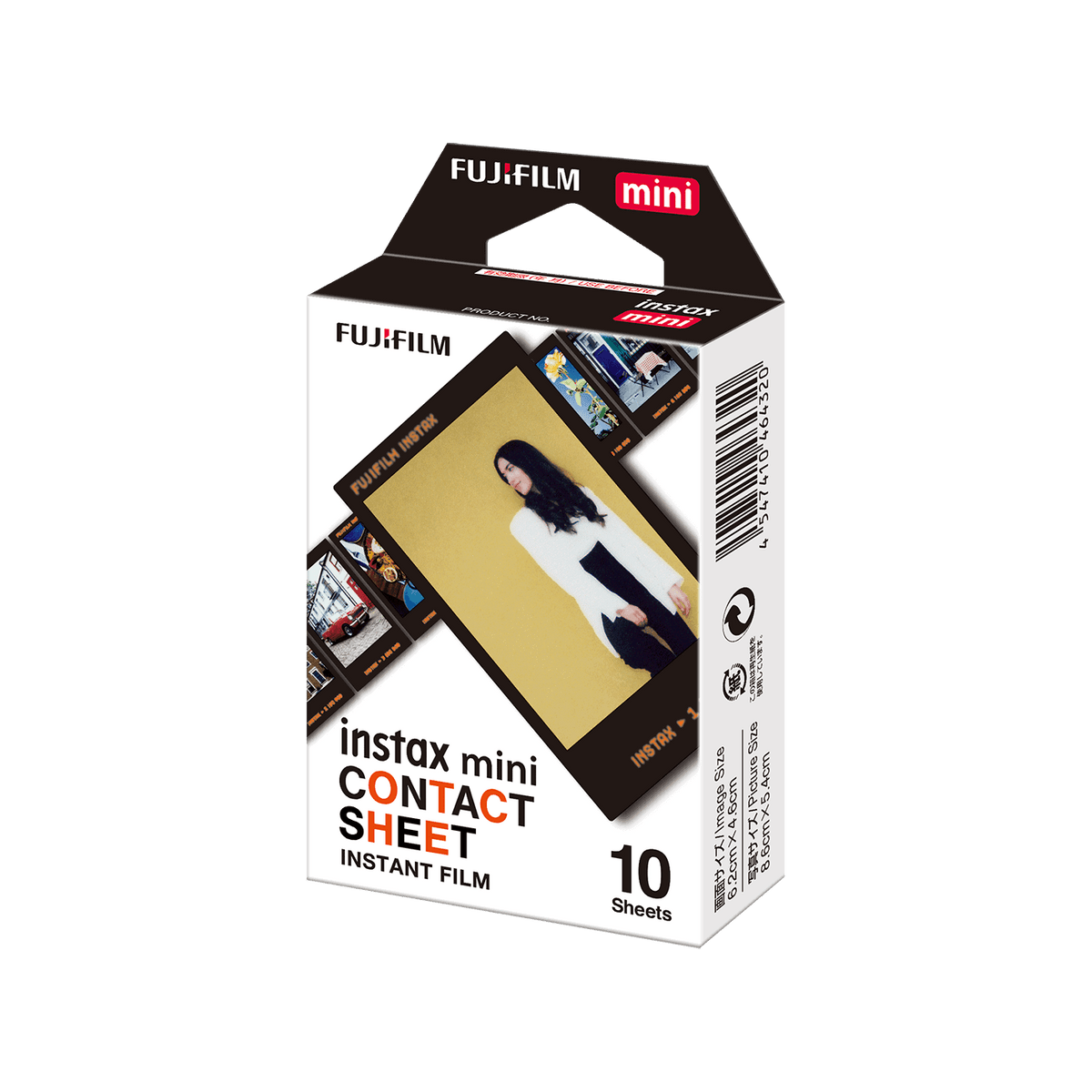 Set Film mini Fujifilm Instax alb 1x10 cu film mini Contact Sheet 1x10
