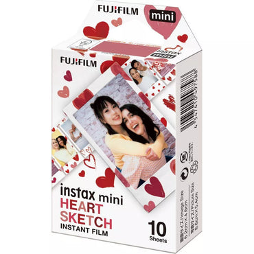 Film Fujifilm Instax Mini Heart Sketch, 10 cadre