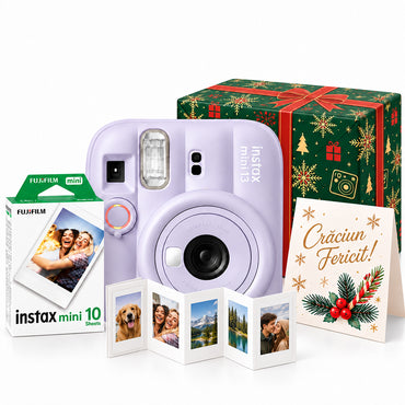 Pachet Cadou de Crăciun Instax Mini 13 Mov – Cameră, Film, Cutie